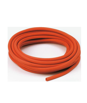 Natural red rubber tubing, heavy wall, 10 metre coil